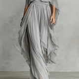 Freya | Off-Shoulder Chiffon Two-Piece Set