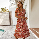 Faelina - Mönstrad sommarklänning – bild 2