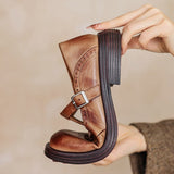 Vela - Premium Leather Mary Jane Shoes