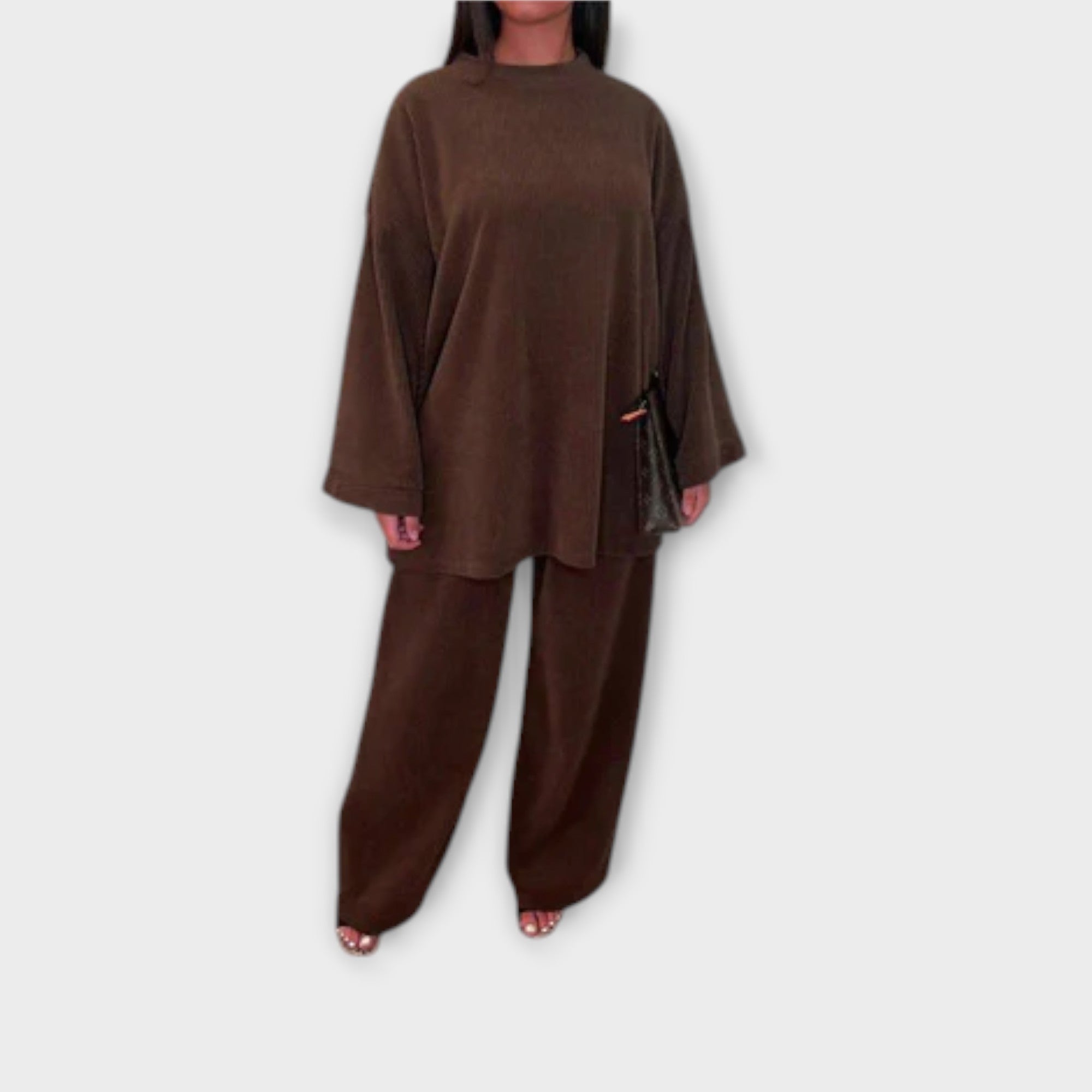 Ingrid - Ribbstickat set i plus size – bild 5