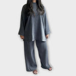 Ingrid - Ribbstickat set i plus size – bild 4