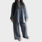 Ingrid - Ribbstickat set i plus size – bild 4