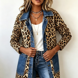 Regina™ | Lång kappa med leopardmönster