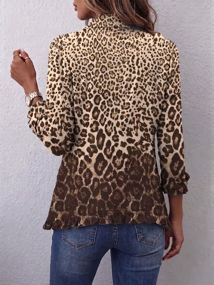 Erika™ | Kavaj med leopardmönster – bild 2