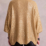 Ortensia | Oversize cardigan med guldknappar – bild 3