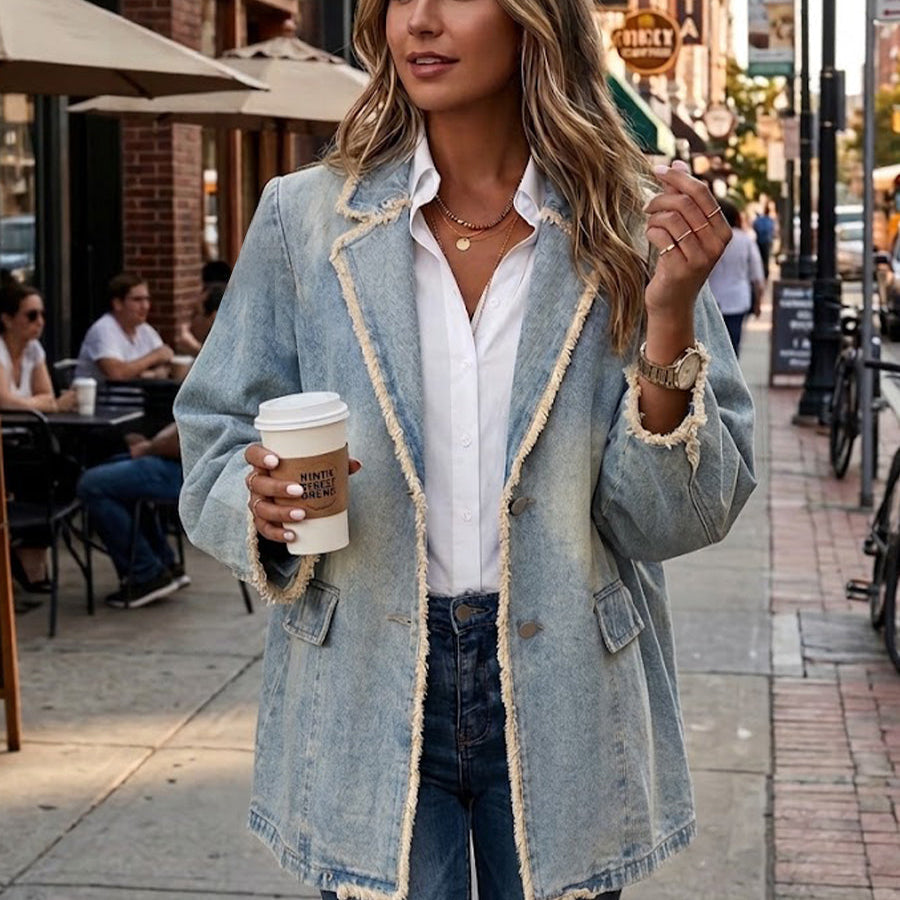 Rita™ | Oversizekavaj med tvättad look