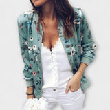 Kararaina - Elegant Floral Bomber Jacket