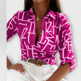 Romina - Blus med klassisk krage – bild 7