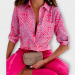 Romina - Blus med klassisk krage – bild 5