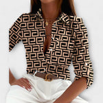Romina - Blus med klassisk krage – bild 11