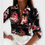 Romina - Blus med klassisk krage – bild 6