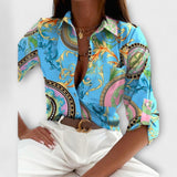 Romina - Blus med klassisk krage – bild 8