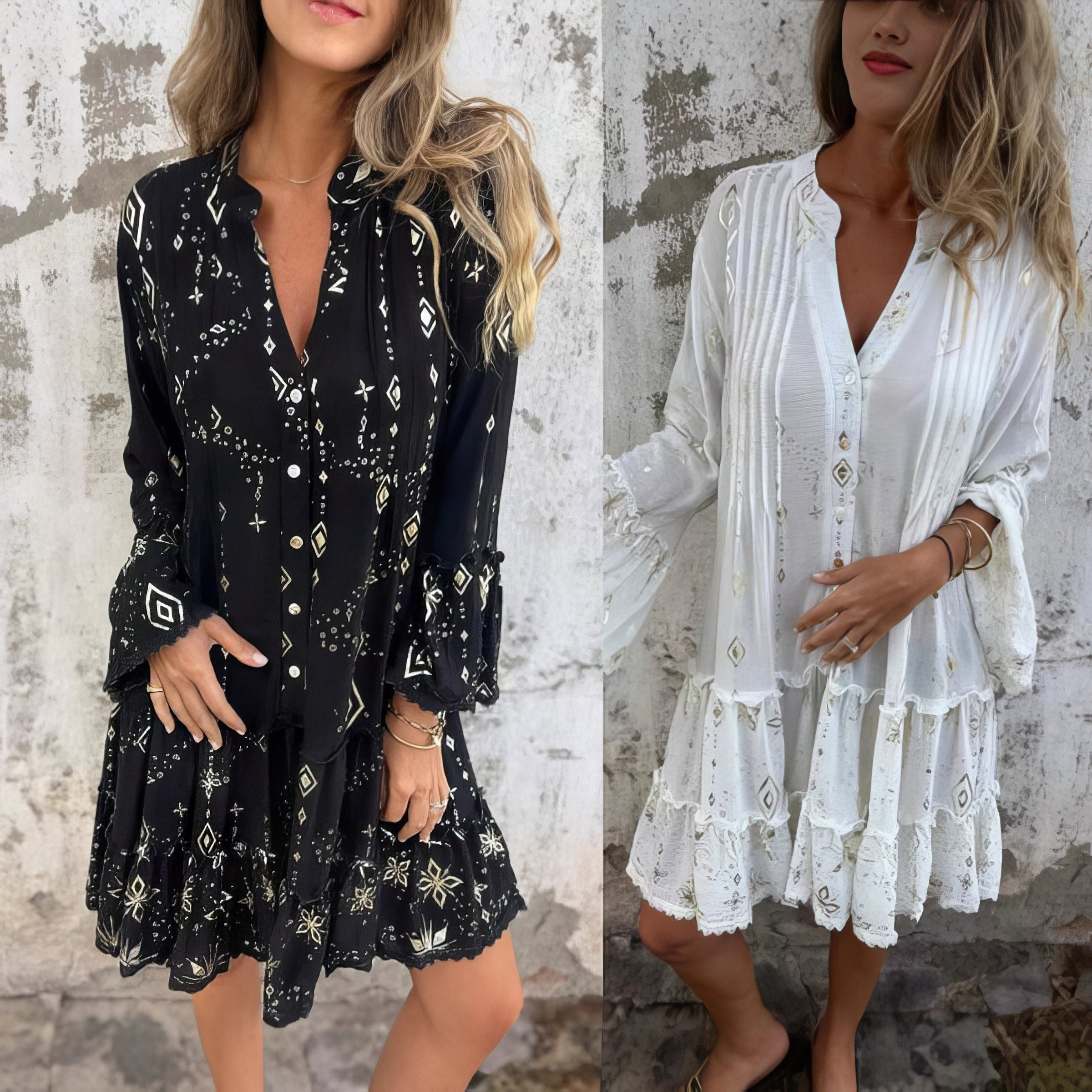 Gayle - Boho-klänning – bild 10
