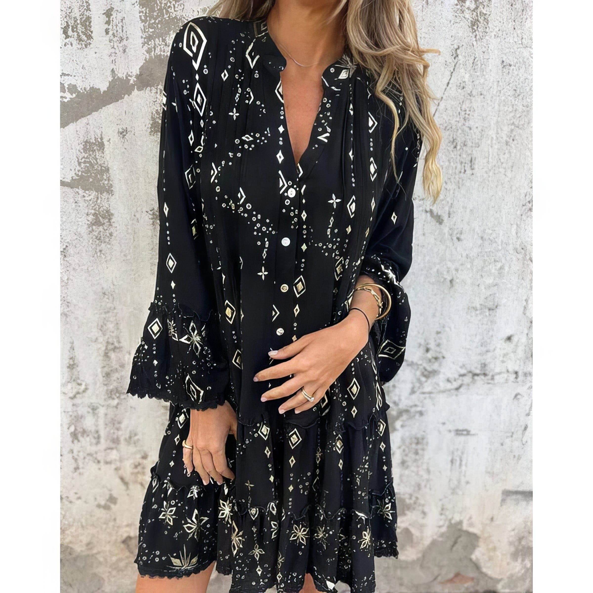 Gayle - Boho-klänning