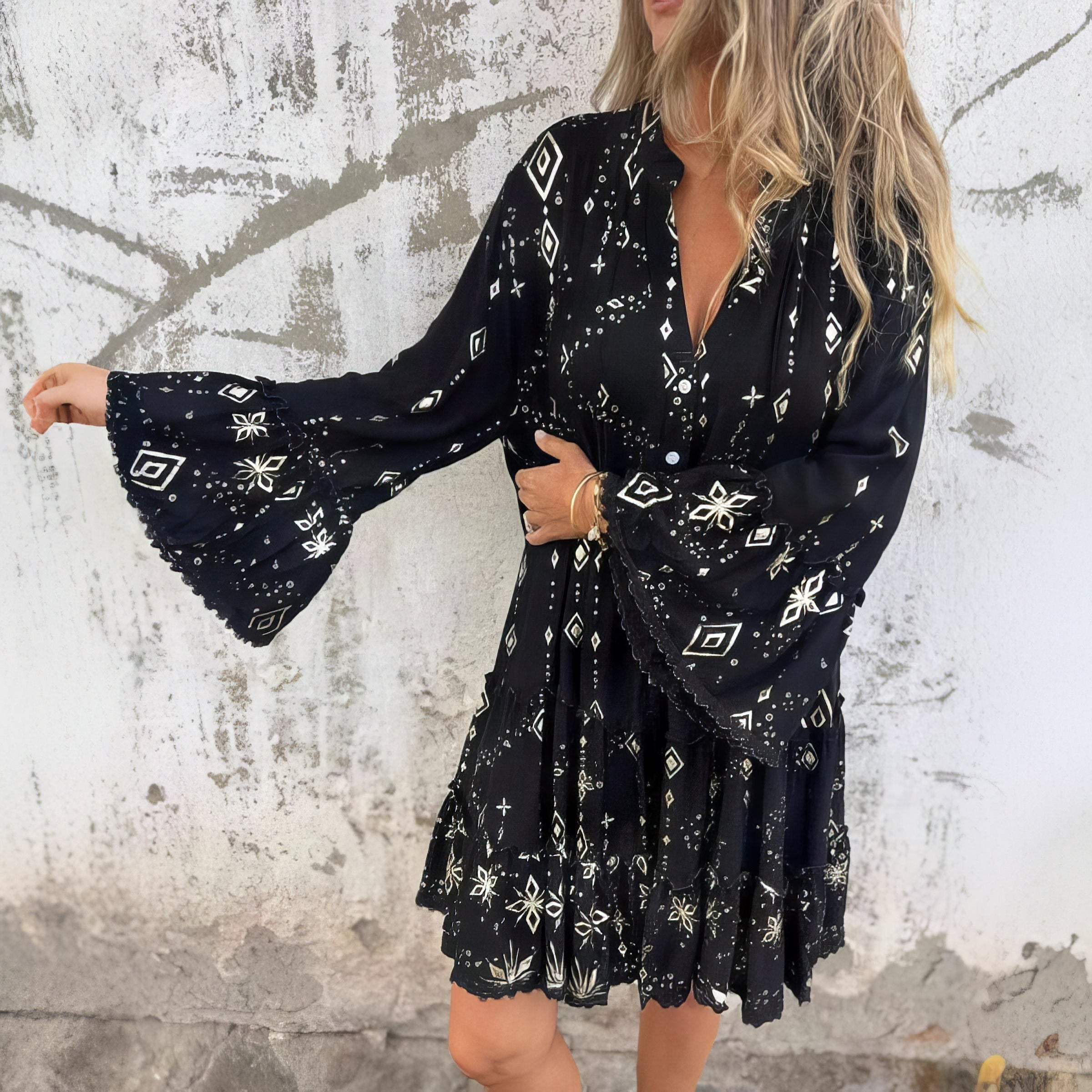 Gayle - Boho-klänning – bild 3