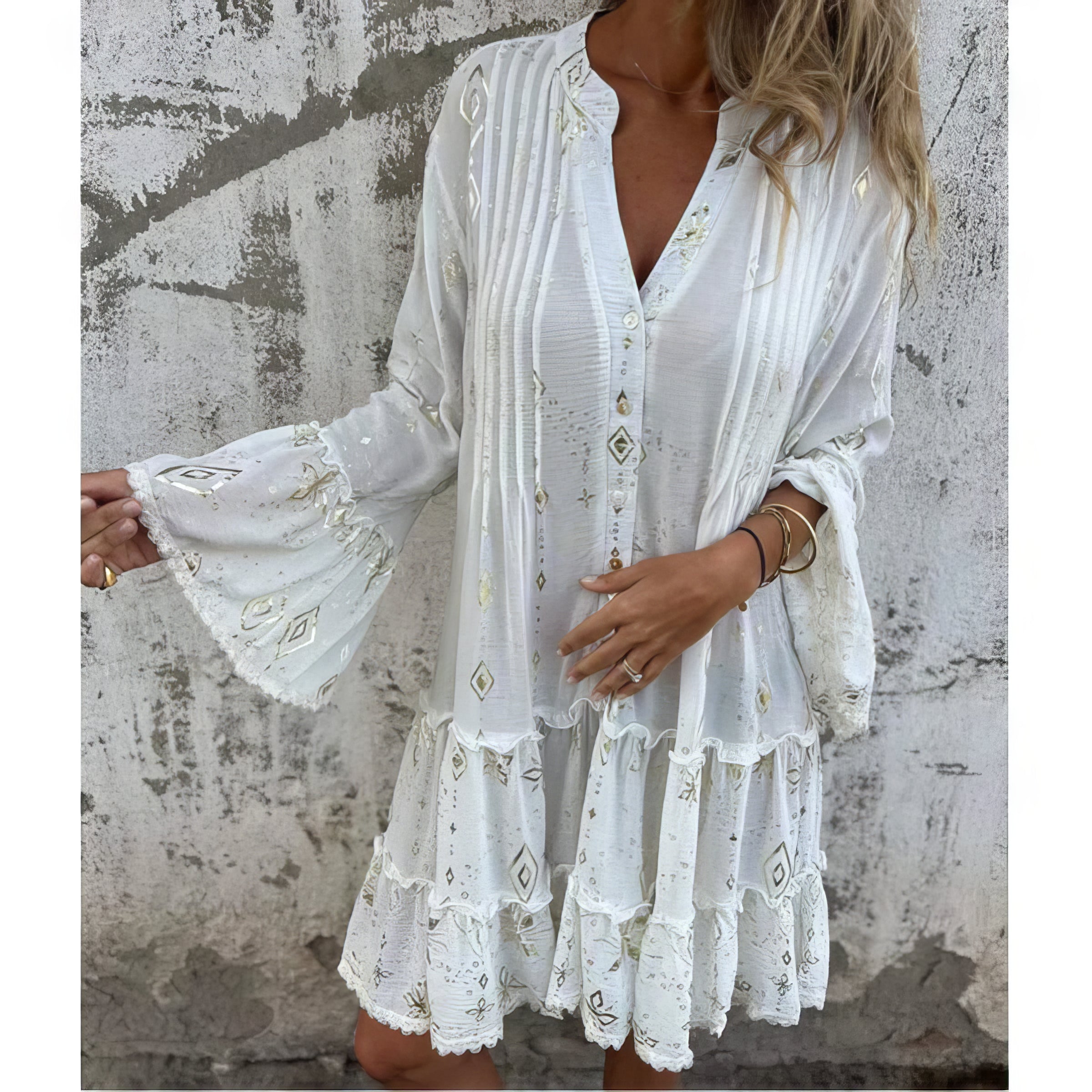 Gayle - Boho-klänning – bild 8